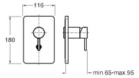OPTIMA X 1.2 Fertigmontageset Einhebel- Wannenbatterie, verchromt