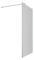 OPTIMA X 1.2 Seitenw.f.Mic.f.Pende.2tlg. verk.,110x175cm,chrom,ESG klar O-Clean