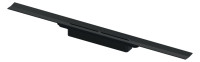 OPTIMA X Duschprofil, Laenge 800 mm Edelstahl gebuerstet, schwarz matt