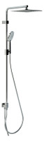 OPTIMA X Duschsystem eckig o. Armatur m. KBR 250mm, BRS 1600mm, HBR 120mm, vc