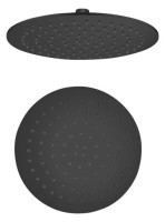 OPTIMA X Kopfbrause rund, 8 mm hoch Durchm. 250 mm, schwarz matt