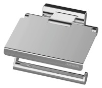 OPTIMA X Papierhalter mit Deckel, zum Kleben u. Bohren, verchromt