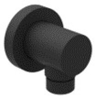 OPTIMA X Wandanschlussbogen rund ohne Brausehalter, schwarz matt