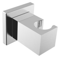 OPTIMA X Wandbrausehalter eckig verchromt