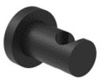 OPTIMA X Wandbrausehalter rund schwarz matt