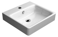 OPTIMA X Waschtisch 55 x 48 cm, 1 Hl. durchg., 2 Hl. vorgest, weiss, CATAgl.+