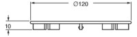 OPTIMA Z Farbset fuer Brausewannen- Ablaufgarnitur mit Ablaufloch 90 mm, vc