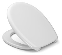 OPTIMA Z WC-Sitz mit Deckel, m. Scharnieren Edelst., antibakt., weiss