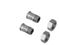 Paar Verschraubungen zu Universal-V Wasserzaehler, 1/2" x 3/4"cr, verchromt