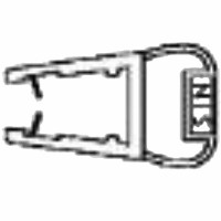 PALME Magnetdichtung 2000 mm, passend f. OPTIMA S 2-tlg. Pendeltuer in ESG
