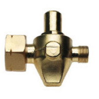 PERKEO Propan-Regler Eingang 7/16" UNF, Ausgang G3/8" LH