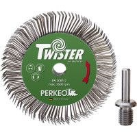 PERKEO TWISTER Stahl-Rundbuerste Durchm. 100mm M14 mit Aufnahme