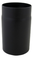 Rauchrohr 250 mm lang d:130, 2 mm pulverbeschichtet, Form ZE
