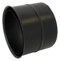 Rauchrohr-Wandfutter doppelt, d:130 mm f. Rohr 2 mm, FAL Blech 0,8 mm, pulverb.