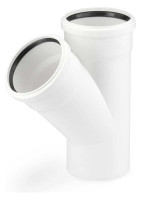 RAUPIANO Plus Abzweig DN 100 x 50, 45 Grad