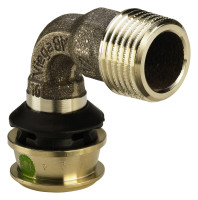 RAXOFIX Bogen 90 Grad mit SC-Contur, 20 mm x 1/2" AG, Nr. 5314