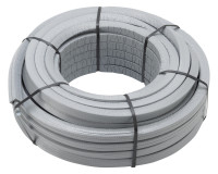 RAXOFIX PE-Xc-Rohr,16 mm,m.Waermedaemm. formstabil,Ring a 50 m,grau,Nr. 5304.1