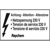 RAYCHEM Kennzeichenaufkleber Typ LAB-ETL-CH, Nr. 148648