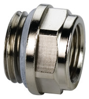 Reduzierstopfen 1/2"x 3/8", Nr. F10705, f.Flachheizk. selbstdichtend, vernickelt