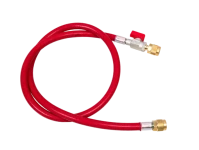 Refco Füllschlauch 60bar CA-CL-72 R 1800mm rot m.Kugelventil