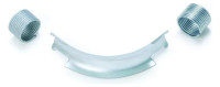 REHAU HIS Rohrfuehrungsbogen 90 Grad, 32mm, mit 2 Spannhuelsen Nr. 11386411002