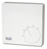 ROTH Raumthermostat Basicline H 230 Volt Nr. 1135007402, weiss