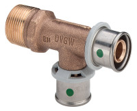 SANFIX T-Stueck mit Aussengewinde 3/4"x 16 x 16mm zum Pressen, Nr. 2126.4
