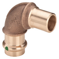 SANPRESS Bogen 90 Grad, Innen x Aussen aus Rotguss, 42 mm, Nr. 2216.1