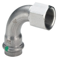 SANPRESS/INOX Bogen 90 Grad, mit Inneng. aus nichtr.Stahl, 35x11/4", Nr. 2314.5