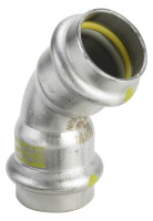 SANPRESS/INOX G (Gas) Bogen 45 Grad aus nichtr. Stahl, 54 mm, Nr. 0226