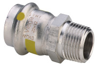 SANPRESS/INOX G (Gas) Uebergangsst. m.AG aus nichtr.Stahl, 54x2, Nr. 0211