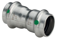 SANPRESS/INOX Muffe aus nichtr.Stahl, 22 mm, Nr. 2315