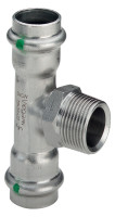 SANPRESS/INOX T-Stueck,aus nichtr.Stahl mit Aussengew. 28x3/4"x28mm, Nr. 2317.1