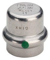 SANPRESS/INOX Verschlusskappe 15 mm, aus nichtrost.Stahl, Nr. 2356