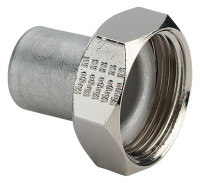 SANPRESS/INOX Verschraubung flachdicht. mit Einsteckende, 28x11/4", Nr. 2364