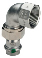 SANPRESS/INOX Winkelverschraubung,mit IG aus nichtr.Stahl, 18x3/4", Nr. 2355