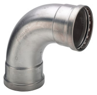 SANPRESS INOX XL Bogen 90 Grad, IxI aus nichtr. Stahl, 76,1 mm, Nr.2316XL