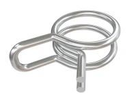 Sauermann Doppeldrahtklemme f. PVC-Schlauch transp. 10mm (25Stk)
