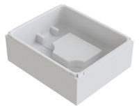SCHEDEL Wannentraeger Standard fuer Stahl-Brausewanne 75 x 80 cm flach
