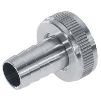 Schlauchverschraubung 2-teilig flach- dichtend, 1/2", f. AVT 3/8", messing