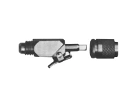 Schnellkupplung m. Schraderventil gerade V-35410 7/16 ZollUNFx1/2 Zoll-20 UNF R410A