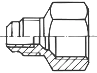 Schraderventil Aufschraubstutzen A-31614 7/16"UNFx7/16"UNF i/a VUR3-44