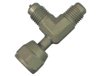 Schraderventil T-Stück schraub A-31851-1/2"-20x7/16"x7/16"UNF i x a x a