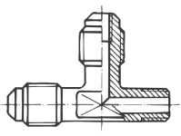 Schraderventil T-Stück schraub VT 3-4A 7/16"UNFx1/8"NPT