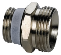 SIMPLEX Anschlussnippel 1/2 x 3/4" Nr.F10389, selbstdichtend, messing-blank