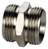 SIMPLEX Anschlussnippel 3/4" Nr. F10392 m. beidseitigem Eurokonus, messing-blank