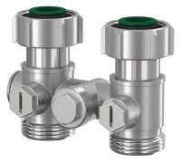 SIMPLEX-CE-Verschraub.,m.Absp.Einrohr D-Form,3/4"UWMx3/4"AG,m.Rueckwaermesper.