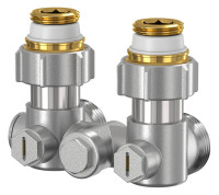 SIMPLEX-CE-Verschraub.m.Absp.Einrohr W-Form,1/2"AGx3/4"AG,m.Rueckwaermesperre