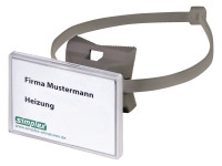 SIMPLEX Quick Schilderhalter m. Schnell- verschlussband und Etikett, Nr. F55022