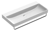 SMARAGD NEW GREEN Waschtisch 1000x470 mm o. Ueberl., o. Hahnl., weiss CATAglaze+